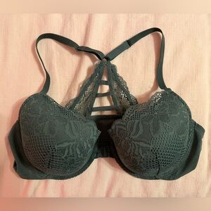 Auden Lace Bra in Dark Green